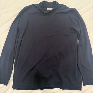 L.L. Bean Men's Dark Blue Turtleneck Sweater